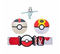 POKEMON Clip Go CINTURA Porta Sfere Figura MACHOP 2 POKEBALL Originale