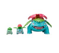 Pokémon PKW2775 Select Evolution - Confezione da 3 statuette da combattimento, Bulbasaur da 5 cm, Ivysaur da 7,6 cm, Venusaur da 30,5 cm, multicolore