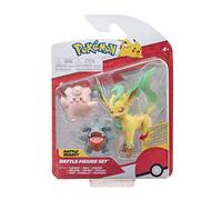 Pokémon PKW2806 Battle Figure Set - Piepi, Kaumalat, Folipurba - Set di personaggi ufficiali, multicolore