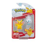 Pokémon PKW3028 - Set di personaggi ufficiali da Battle Figure Pack - Winter Pikachu & Gelatina