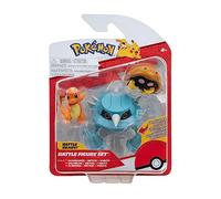 Pokemon PKW3052 - Set di personaggi ufficiali da battaglia, Kabuto, Glumanda, Metang