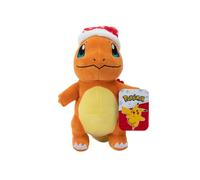 Pokémon PKW3103-20 cm - Peluche invernale Glumanda con cappello di Natale, peluc