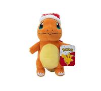 Pokémon PKW3103-20 cm - Peluche invernale Glumanda con cappello di Natale, peluc