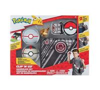 Pokémon PKW3157 - Set di bandoliere - Premierball, Timerball & Evoli - Set Ufficiale con Statuetta
