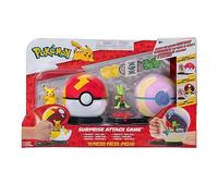 Pokémon PKW3165 - Surprise Attack Game - Pikachu vs. Geckarbor, set da gioco ufficiale con personaggi