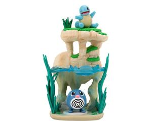 Pokémon PKW3206 - Select Environment Paesaggio marino - Set multi-livello da 15 cm con due personaggi da battaglia da 5 cm
