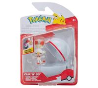 Pokémon PKW3642 Clip'n'Go Poké Ball - Hopplo & Premierball ufficiale Poké Ball con figura di 5 cm