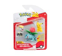 Pokémon PKW3893 - Set di figure da battaglia, Pikachu, Miniras, Bisaknosp, personaggi ufficiali