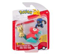 Pokémon PKW4091 Battle Figure Set - Glibunkel, Mimigma e Porygon, set di personaggi ufficiali
