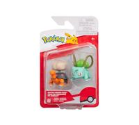 Pokémon PKW4534-5 cm Figura di battaglia confezione da 2 Torkoal e Bulbasaur - Compatibile con Pokemon Clip N´Go