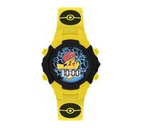 Pokemon Boy's Digital Quartz Watch with Silicone Strap POK4128