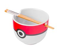 Pokemon Pokeball Ciotola Di Ramen In Ceramica Da 20 Once Con Bacchette