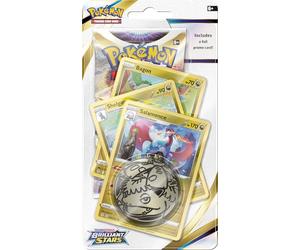 Pokémon - Pokémon GCC: Spada e Scudo 9 Asti Lucenti, Checklane blister premium da esposizione. Gioco di carte, età 6+, 2 giocatori, 10 minuti di tempo di gioco