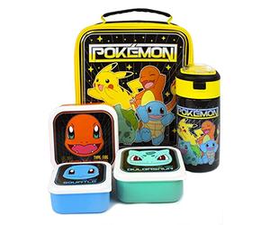 Pokémon pranzo sacchetto 5 pezzo (bottiglia d'acqua sacchetto di cibo 3 snack pe One Size
