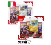 POKEMON RIVALI PREDESTINATI COPPIA BLISTER 3 BUSTINE ITA KANGASKHAN + ZEBSTRIKA