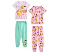 Pokemon Rosa Pikachu & Eevee Confezione multipla da 2 pigiami a maniche corte a