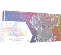 Pokémon - Gioco di carte collezionabili: Super Premium Collezione Karmesin & Viola - Sviluppi prismatici (1 carta promozionale olografica a schermo intero,1 Soffice Deckbox Evoli & 15 boosterpack)