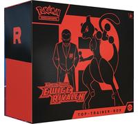 Pokémon - Gioco di carte collezionabili: Top Trainer Box Karmesin & Viola - Rivali eterni (1 carta promozionale a schermo intero, 9 buste di espansione e accessori premium)