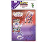 Pokémon - Scarlatto e Viola - Forze Temporali (EV05): Pacchetto Portfolio + 1 Booster - Modello casuale - Carte da collezione - Accessori per carte da collezione - 6 anni
