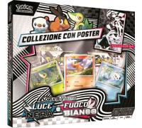 POKEMON FUOCO BIANCO E LUCE NERA COLLEZIONE CON POSTER UNIMA - ITALIANO - PREV.