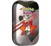 Pokemon Scarlatto e Violetto Luce Nera e Fuoco Bianco Mini Tin Unima Volcaron...