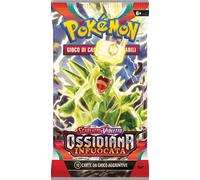 Pokémon Scarlatto e Violetto OSSIDIANA INFUOCATA - 1 Una Busta Pacchetto ITALIANO da 10 carte - Artwork RANDOM Casuale - Bustina Booster (ITALIANO)