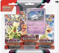 Pokemon Scarlatto e Violetto Ossidiana Infuocata OBF Houndstone Blister 3 bus...