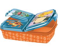 Pokemon 3geteilte Brotdose: Großes Fach: ca. 348 ml, kleine Fächer: je ca. 175 ml, PP