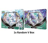 Pokémon Scatola V Cavaliere glaciale/spettrale Calyrex, gioco di carte (versione inglese), dai 6 anni in su, 2 giocatori, tempo di gioco: oltre 10 minuti
