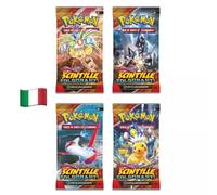 POKEMON - SCINTILLE FOLGORANTI - 4 BUSTE / BOOSTER - ARTSET COMPLETO - ITA