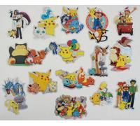 POKEMON Set 15 adesivi Sticker. 15 pezzi. Altezza da 11 a 16 cm
