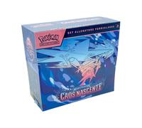 Pokémon: set Allenatore Fuori ell’espansione Megaevoluzione - Caos Nascente del GCC Pokémon (1 carta promozionale figura intera, 9 buste di espansione e accessori premium), Edizione in Italiano