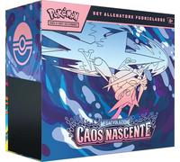Pokémon: set Allenatore Fuori ell’espansione Megaevoluzione - Caos Nascente del GCC Pokémon (1 carta promozionale figura intera, 9 buste di espansione e accessori premium), Edizione in Italiano
