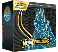 Pokémon: set Allenatore Fuoriclasse (Lucario) dell’espansione Megaevoluzione del GCC Pokémon (una carta promozionale a figura intera, nove buste di espansione e accessori premium)