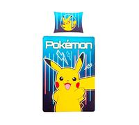Pokemon - Set di biancheria da letto, 140 x 200 cm, 70 x 90 cm, 100% cotone