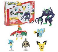 Pokemon Set di figure pronte per la battaglia con Grimmsnarl Deluxe Action da 11,4 cm, 6 pezzi, 5,1 cm, scarlatto e viola, licenza ufficiale, regalo per bambini, ragazzi, ragazze, 4+