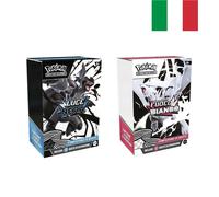 Pokemon SET Luce Nera + Fuoco Bianco x2 Bundle 6 Buste Mini Display Sealed ITA