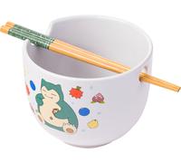 Pokemon Snorlax Mangiare Ceramica Ramen Pasta Riso Ciotola Con Bacchette