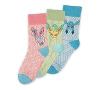 Pokémon Calzini Eevee Evolution II – Pack 3 paia – Donna multicolore EU 39-42