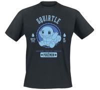 Pokémon Squirtle Uomo T-Shirt Nero S 100% Cotone Regular