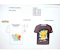 POKEMON T-SHIRT MANICHE CORTE SHORT SLEEVES