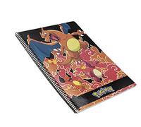 POKÉMON - Taccuino a Griglia, 80 Fogli, Disegno Charmander, Spirale, per Bambini (CyP Brands)