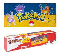 Pokémon Tappetino Mouse Tappeto Scrivania Grande Pikachu Tastiera per PC da Gioco Portatile Antiscivolo Mouse Pad 80x35cm (Blu Navy)