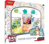 POKEMON TCG 151 POSTER COLLECTION ENG Scarlet e Violet 3 Packs + Promo Sealed