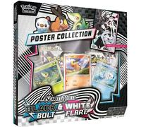 Pokémon TCG: Black Bolt & White Flare Poster Collection (SV10.5) [inglese] - 4 booster, 3 carte promozionali + poster | Unova Special Set | con protezione spedizione Heartforcards®