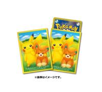 Pokemon TCG Card Sleeves Deck Shield Pikachu & Pawmi 64-Pack Official Japan New