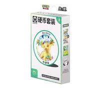 Pokemon TCG CSV9.5C Terastal Gathering Coin Set, 1 busta booster, 1 carta promozionale in lamina, 1 moneta da collezione, Eevee ed Eeveelutions (Leafeon)