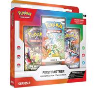 Pokémon TCG: Collezione illustrazioni primo partner - Serie 2 (3 carte promozionali, 2 buste booster e 1 foglio di adesivi)