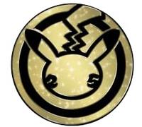 Pokemon TCG Jumbo Coin PIKACHU 25° ANNIVERSARIO [Gold Starlight], multicolore, 52 mm di diametro