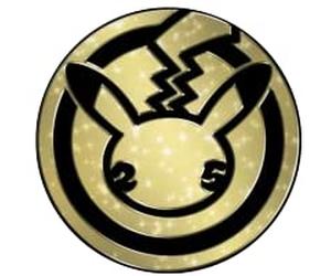 Pokemon TCG Jumbo Coin PIKACHU 25° ANNIVERSARIO [Gold Starlight], multicolore, 52 mm di diametro
